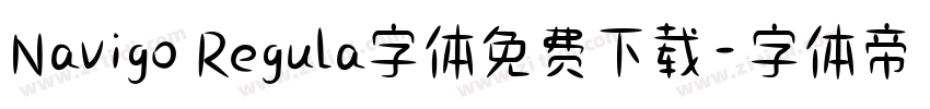 Navigo Regula字体免费下载字体转换